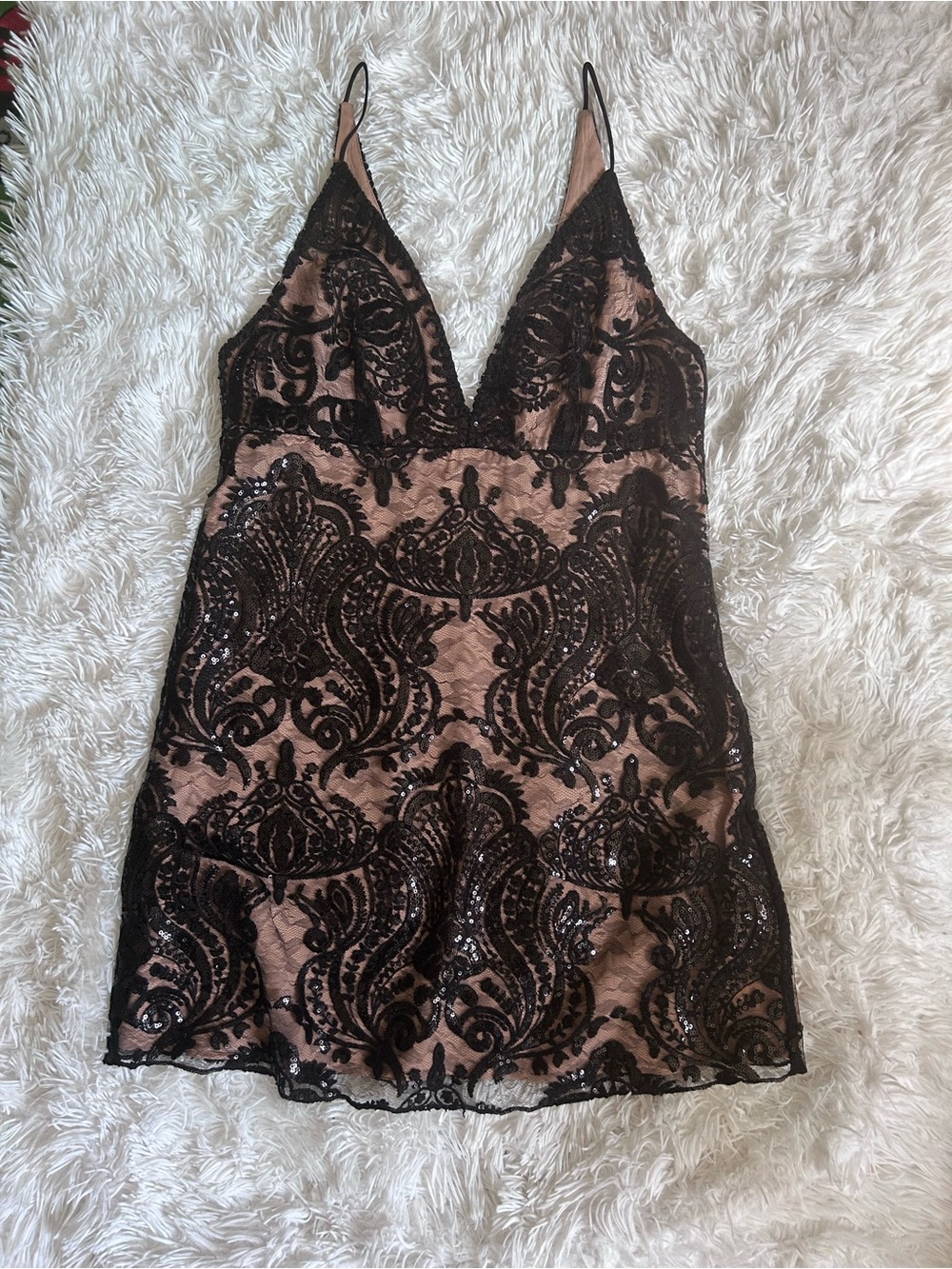 Free People Lace Sequin Dress